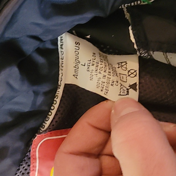 Ambiguous activation wind breaker jacket size large - Picture 8 of 13